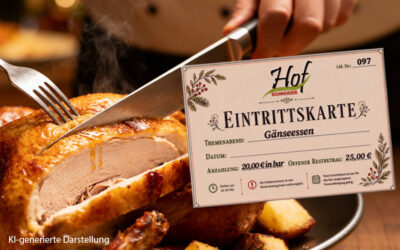 Gänseessen im November auf Hof Schneider